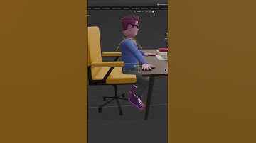 Posing your Character #shorts  Blender 3.1 Beginner Tutorial - Converting a 2D Illustration to 3D