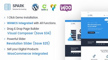 Spark - Responsive WHMCS Hosting WordPress Theme | Themeforest Website Templates and Themes