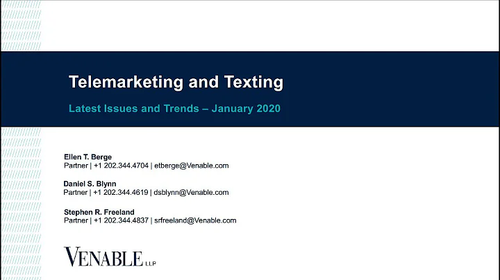 Telemarketing and Texting