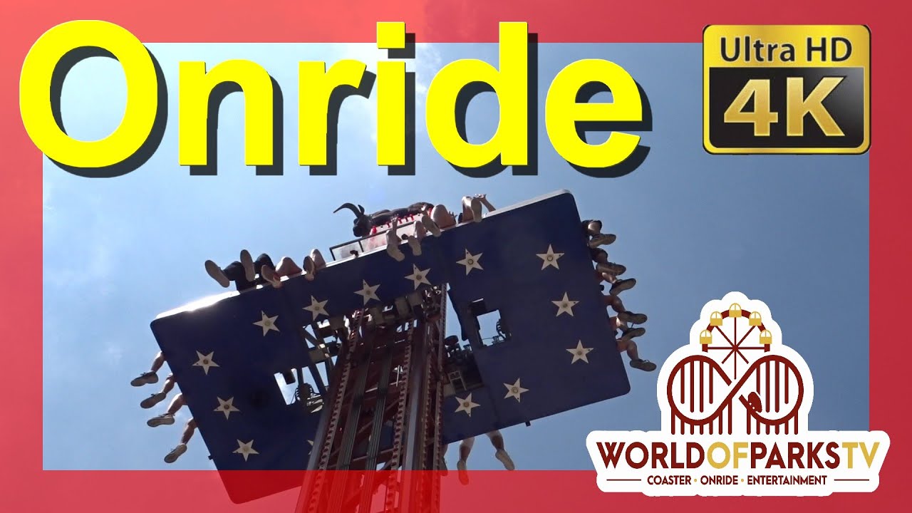 O.K. Corral Rodéo (POV Onride) Free Fall Tower OK Corral Rodeo Drop