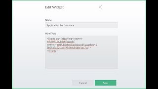 How to create a custom widget in OpManager?