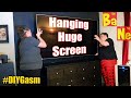 How To Wall Mount Giant Screens Cheap & Easy Without Breaking It 😎