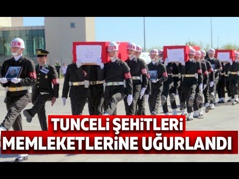 Tunceli Şehitleri Memleketlerine Uğurlandı