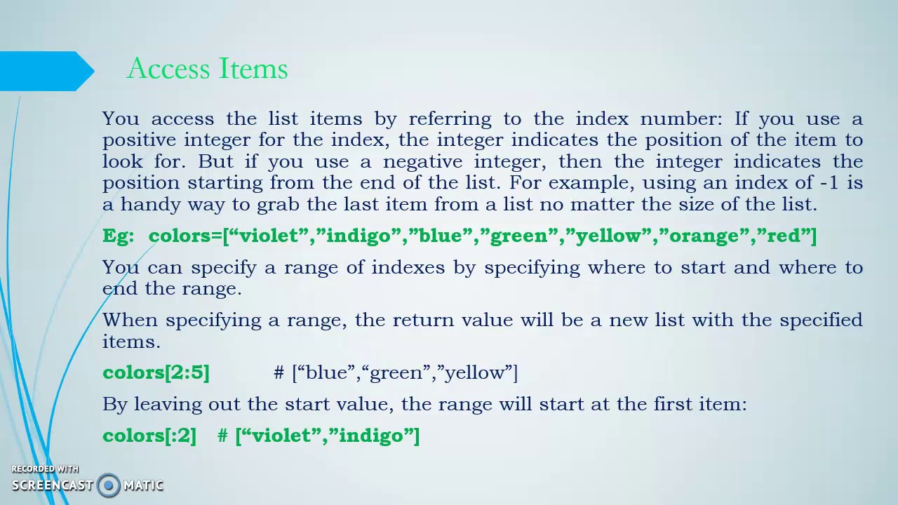 PYTHON DATA TYPES - LIST PART 1 - YouTube