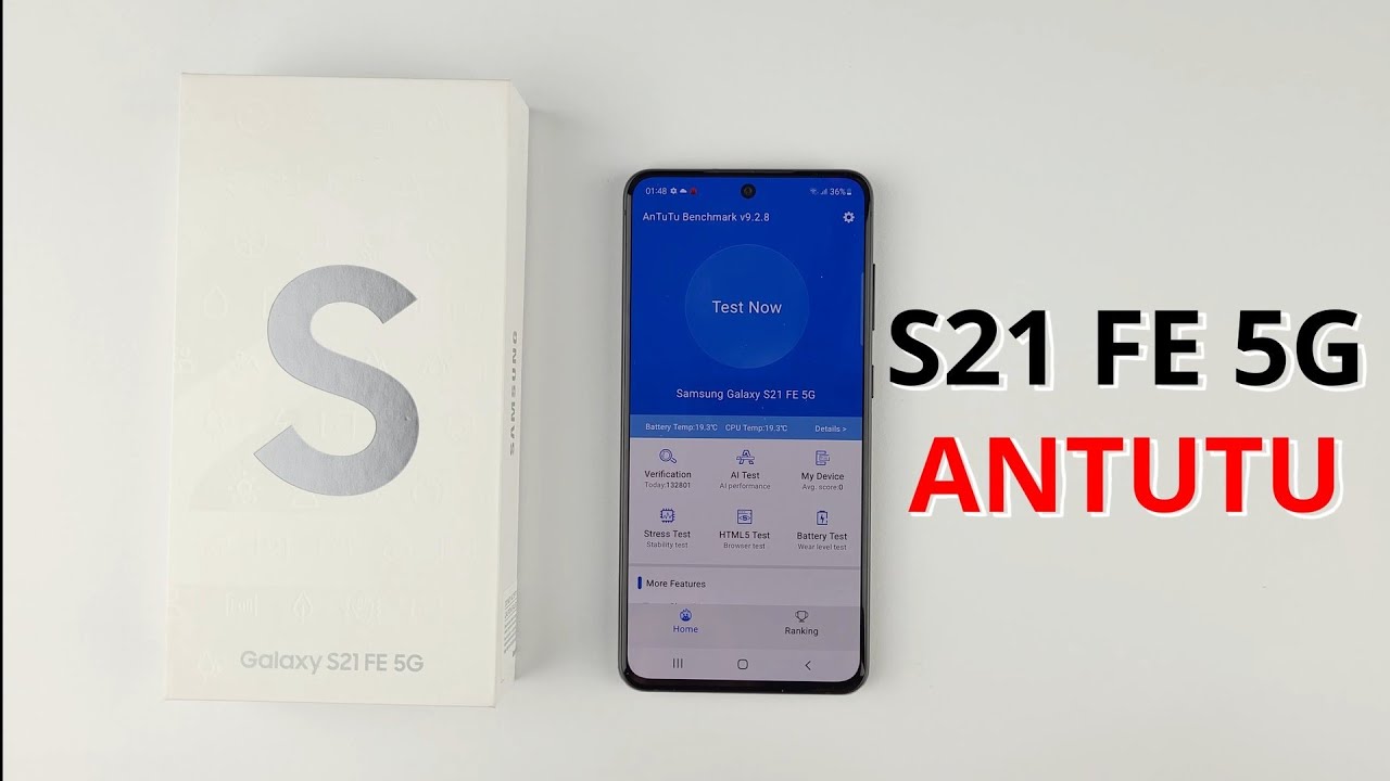 Samsung S21 FE 5G ANTUTU TEST - YouTube