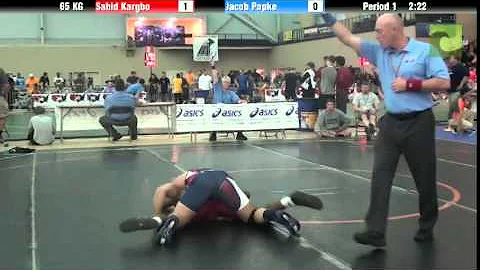Mens Freestyle 65 KG Sahid Kargbo vs. Jacob Papke