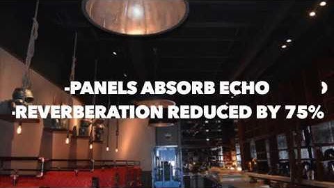 Echo Reduction Solution for Noisy Rooms using Ceiling Clouds and Acoustical Panels
