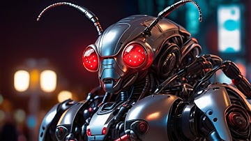 Blender with Stable Diffusion XL - Robot insect - img2img