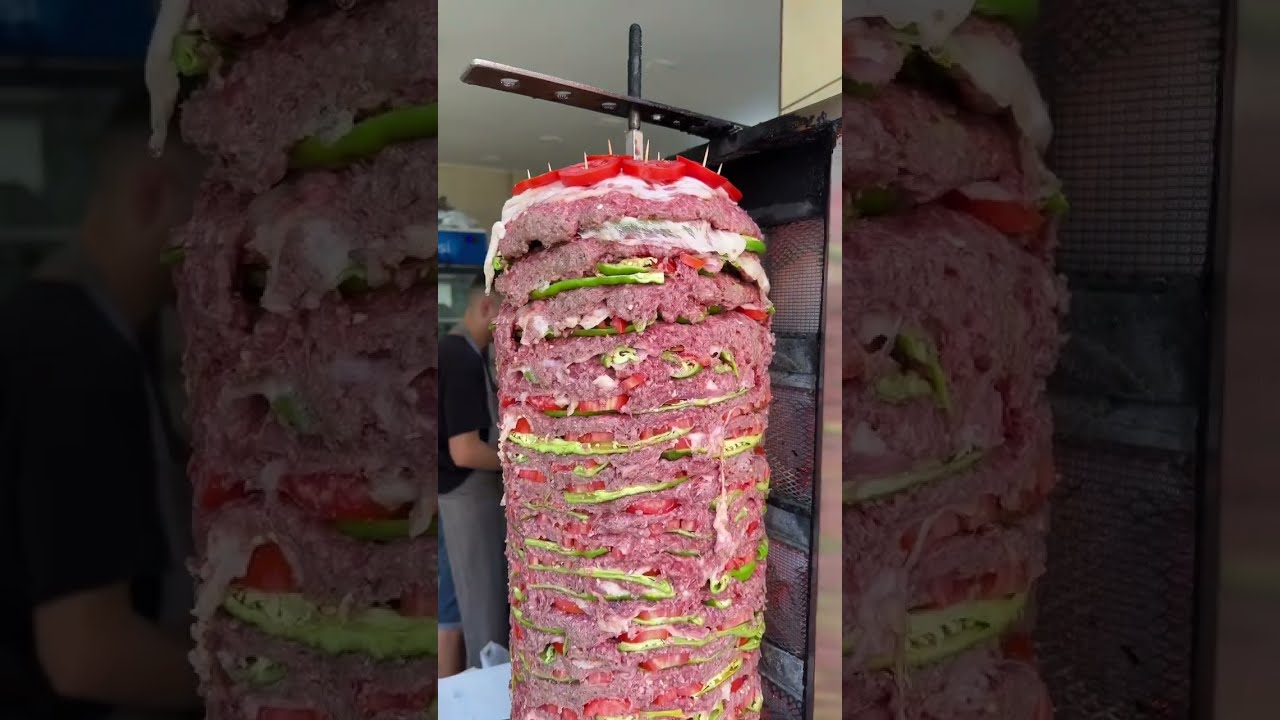 Famous doner  kebab in  istanbul