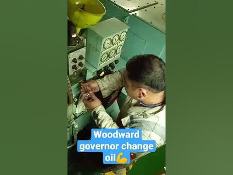 Woodward governor change oil - YouTube