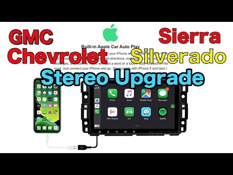GMC Sierra Silverado CarPlay Eonon GA9480A Stereo Upgrade