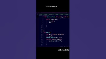 Reverse an Array in Seconds|| #coding #shorts