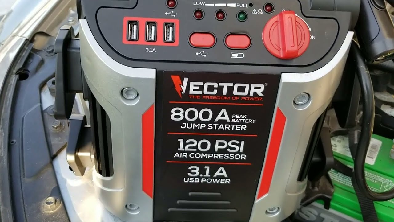 VECTOR 800 Peak Amp Automotive Jump Starter, Portable Power