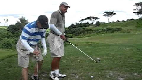 Noel Vicencio and Dan de Guzman at the Riviera Golf and Country Club