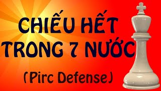 Cách Chiếu Hết 7 Nước Cờ (Phòng Thủ Pirc) || Khai Cuộc Thần Tốc || Playchess1vn screenshot 3