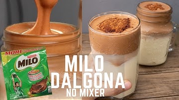 How To Make Milo Dalgona Without Mixer ( Using Wire Whisk )