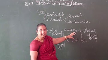 VIII Std Science Video 01 Coal and Petroleum Part 1