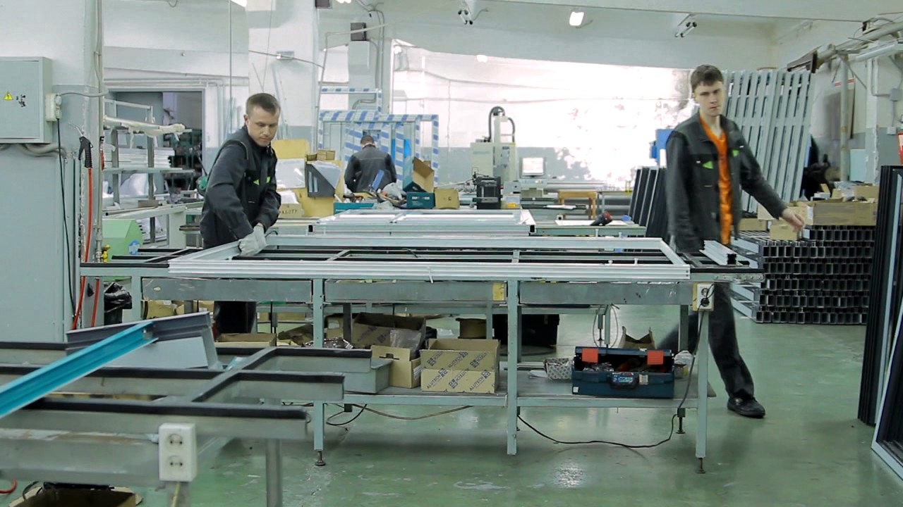 Цех по производству алюминиевых конструкций - YouTube