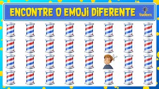 💈 ENCONTRE O EMOJI DIFERENTE + REPETIDO + OBJETO + 7 ERROS! 💡 VivaMente