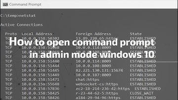 How to open command prompt in administrator mode Windows 10
