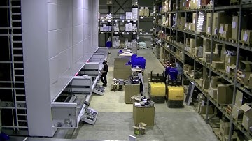 Montage van de eerste 4 Modula liften  bij Lasaulec