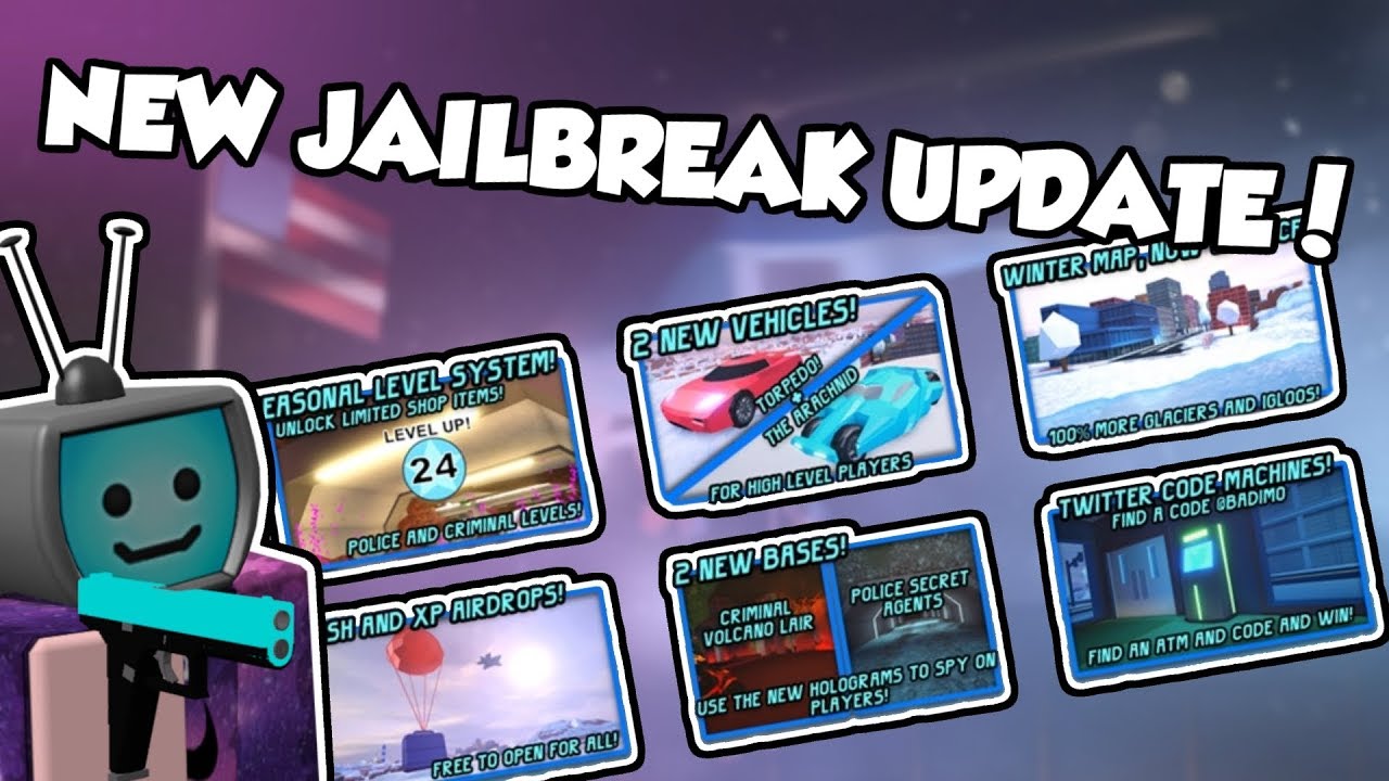 Jailbreak Levels Update, Christmas Update, New Cars, New Level System, Snow - 