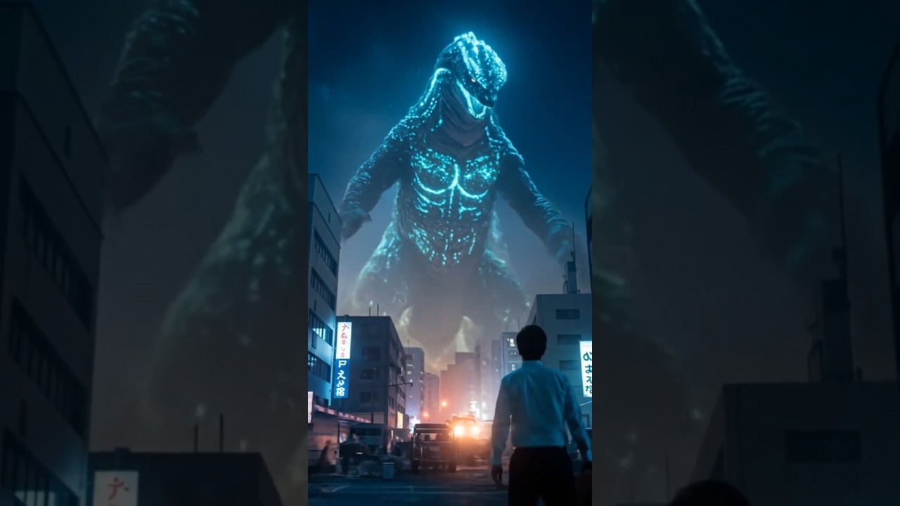 街中に現れた怪獣が街を破壊し始めるため怪獣と戦うサラリーマン