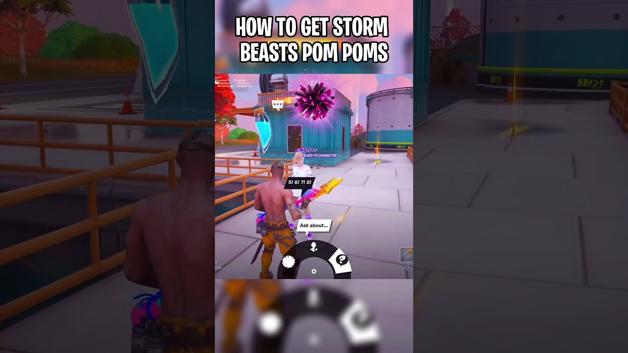 HOW TO GET STORM BEASTS POM POMS Fortnite Gaming Fyp Fortniteshorts Hacks Glitches
