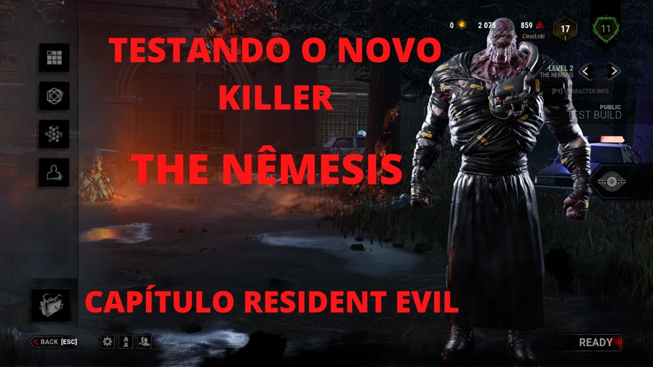 TESTANDO O NOVO KILLER NÊMESIS ! DEAD BY DAYLIGHT PTB - YouTube