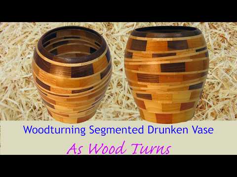 Woodturning Segmented Drunken Vase