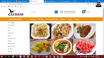 Làm web bán hàng #2 - Cách biên tập thanh Menu ngang của website