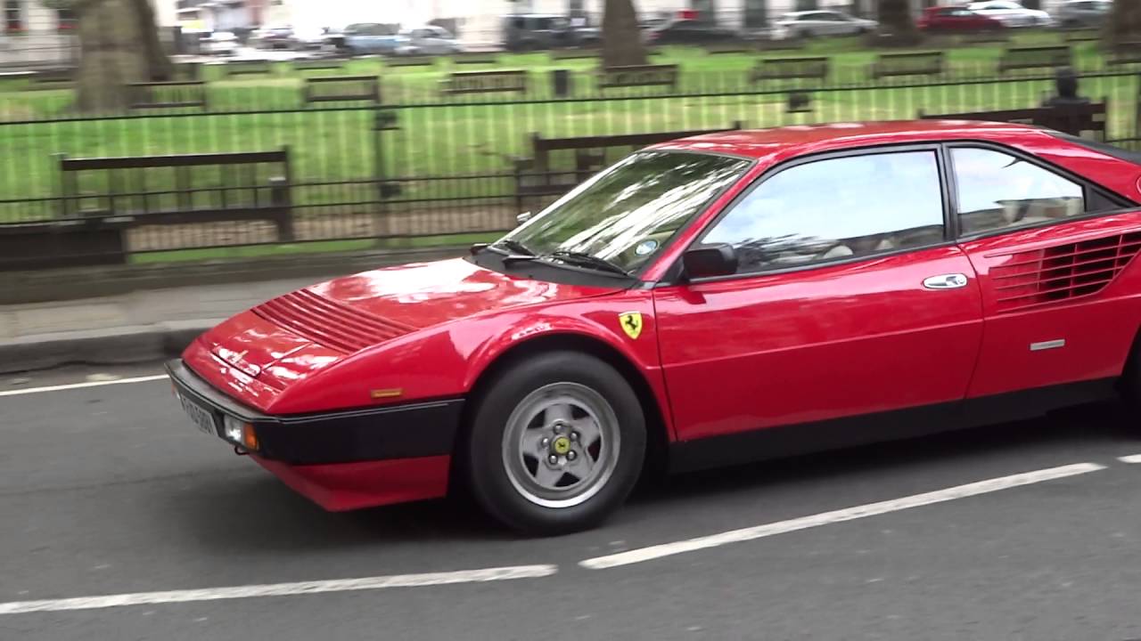 Ferrari Mondial Quattrovalvole driving through Berkeley Square