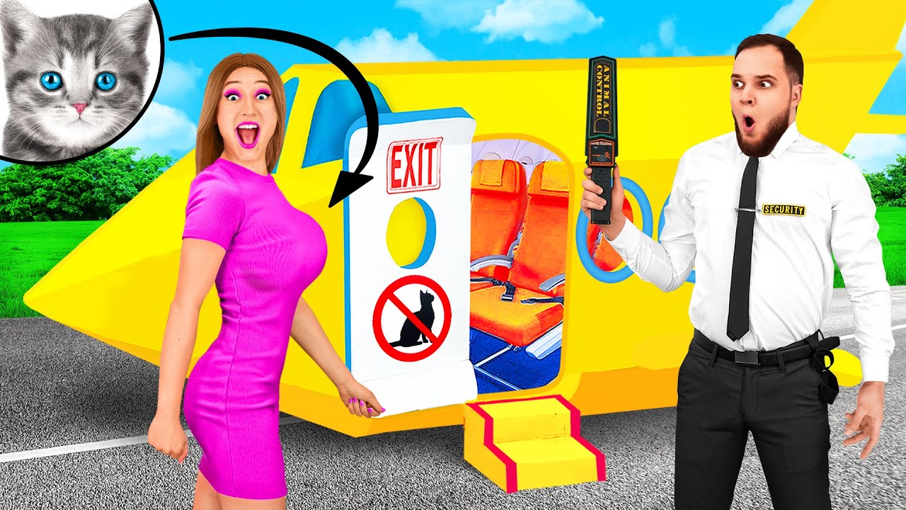 Sneak Pets Into The Plane Funny Ideas To Sneak Anything Anywhere by