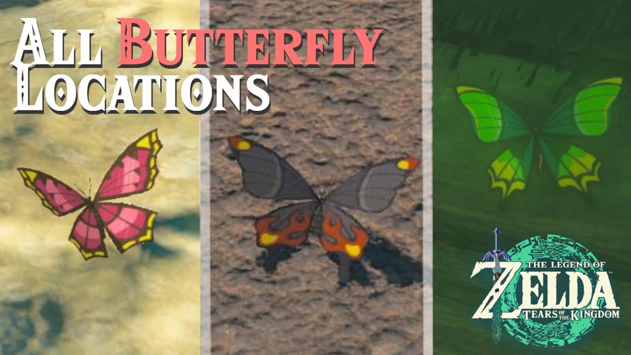 Easy BUTTERFLY Locations | Zelda Tears Of The Kingdom