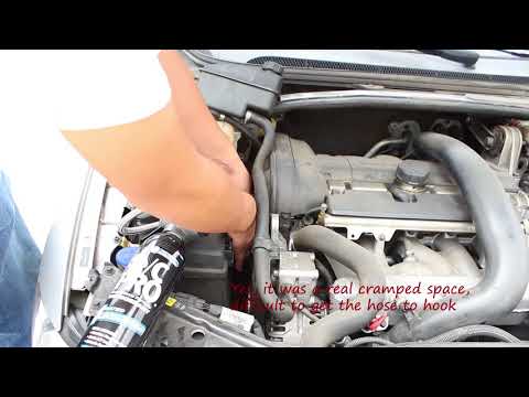 DIY – How to add refrigerant to your car's air conditioning. Volvo S60.