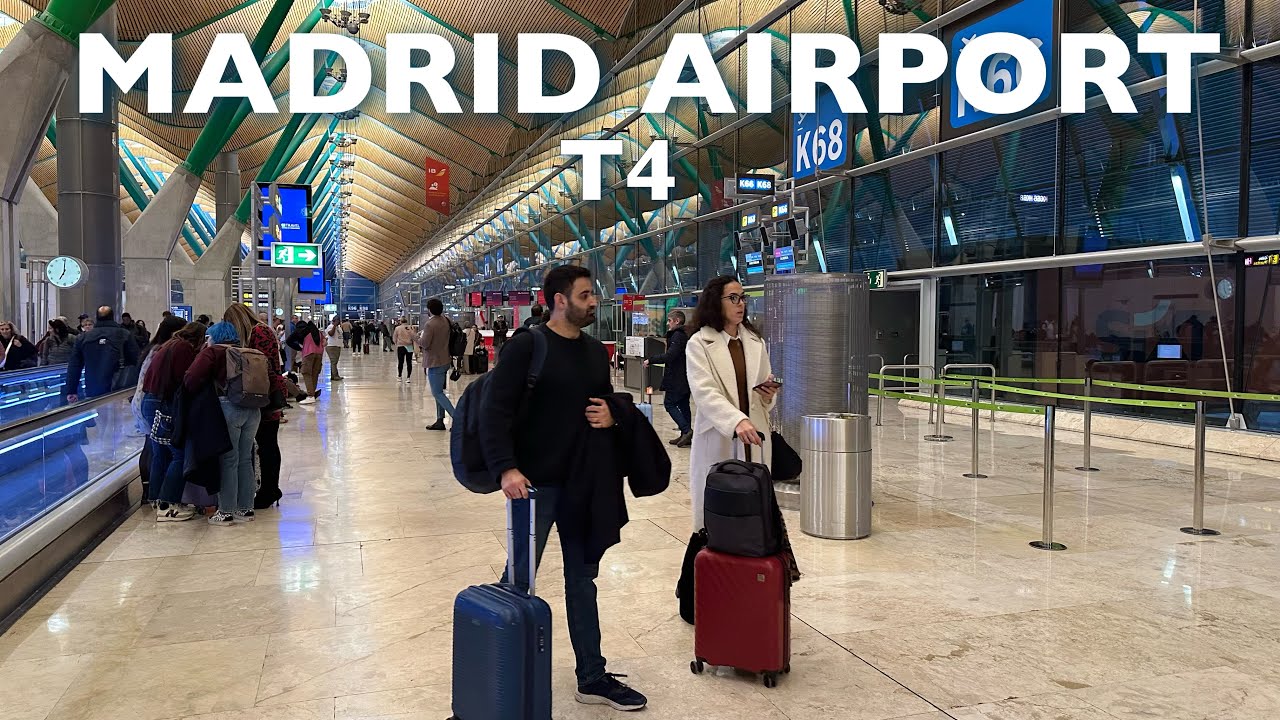 [4K] Arrival and Departure At Madrid Airport (Terminal 4), Spain🇪🇸 | Full Airport Walking Tour 2025