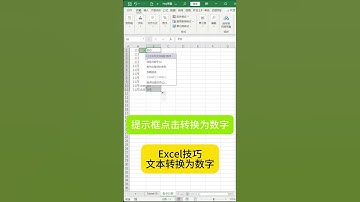 Excel技巧文本转换为数字 #excel #learnexcel #exceltips #learnexcelfree #microsoft #learnexcelonline