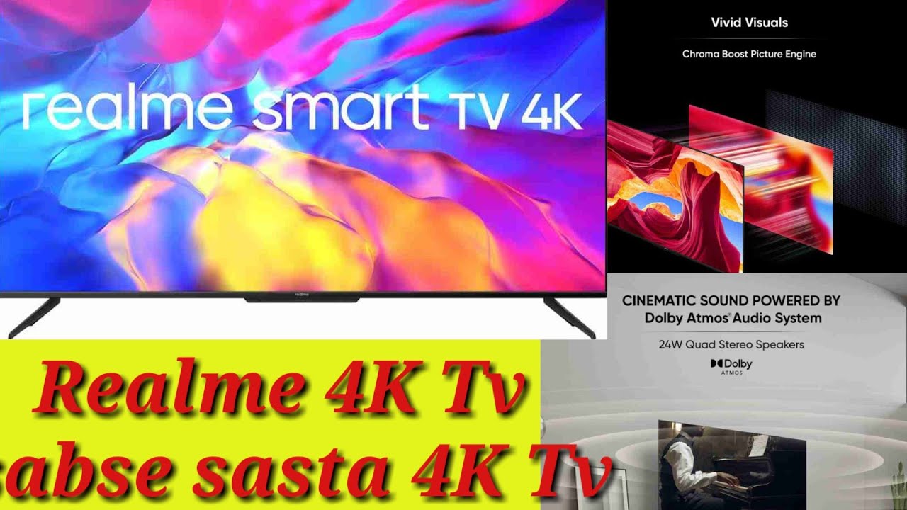 Realme ka sabse sasta 50 inch aur 43 inch 4K samrt Andriod Led Tv on