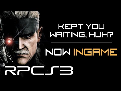 RPCS3 - Metal Gear Solid 4 Ingame for the first time!
