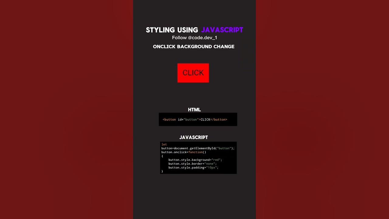 Background Change Using JavaScript #html#css#tipsandtricks#coding# ... image.