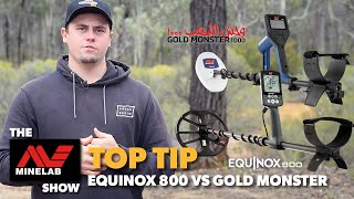 Minelab GOLD MONSTER vs EQUINOX 800 Metal Detector