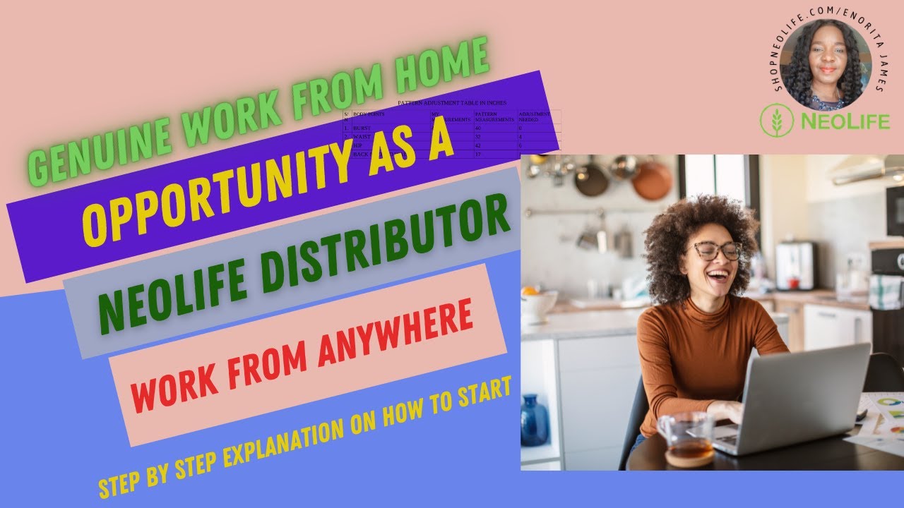 HOW TO REGISTER AS A NEOLIFE DISTRIBUTOR/GENUINE WORK FROM HOME