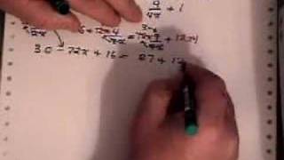 Unknowns in denominator.
How to solve an equation containing unknowns in the denominator. This is video 10 of 51 in the solving equation series. The next three series are Word Problems, Factoring and Graphing. Unknowns in denominator.