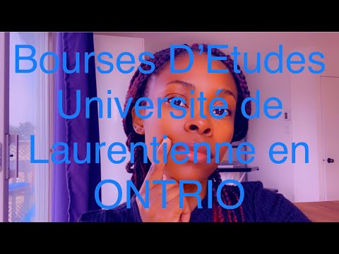 Bourse d'Étude Université de Laurentienne en ONTARIO