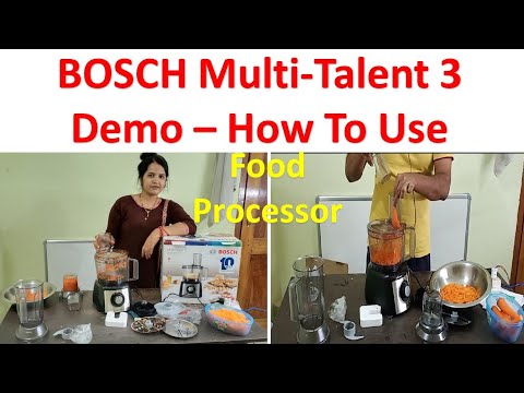 Demo Of Bosch Multitalent 3 Bosch Multitalent 3 Ka Use Kese Kare Bosch Food Processor Demo Youtube