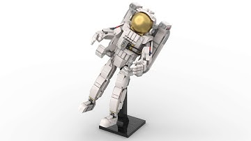 Lego 31152 Space Astronaut Speed Build Studio Bricklink LDD by PLegoBB