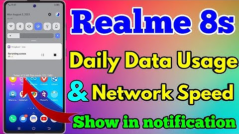 How To Show Daily Data Usage In Realme 8s | Realme 8s Show Daily Data Usage #realme8sdatausase