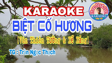 karaoke BIỆT CỐ HƯƠNG | Văn Thiên Tường & Xế Xảng | TG : Trần Ngọc Thạch