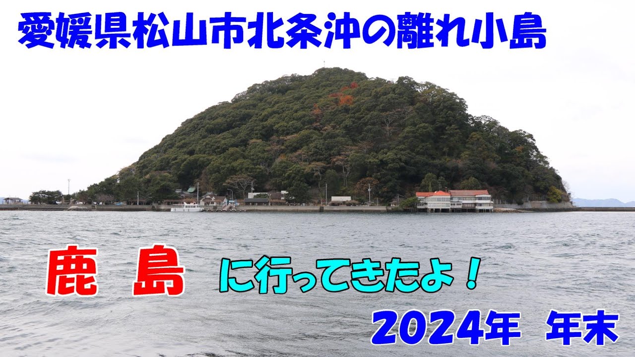 愛媛県松山市北条沖の離れ小島　鹿島　２０２４年　年末