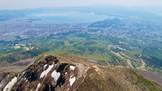 磐梯山ソロ空撮トレッキング　猪苗代 川上登山口